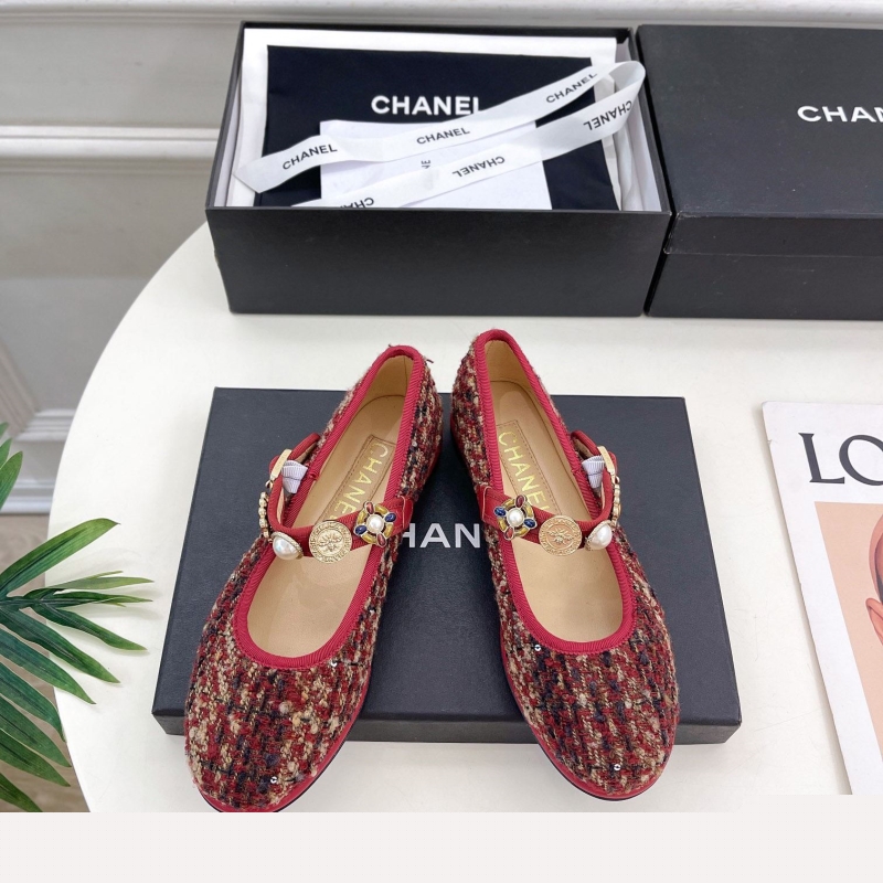 Ch*el flat shoes